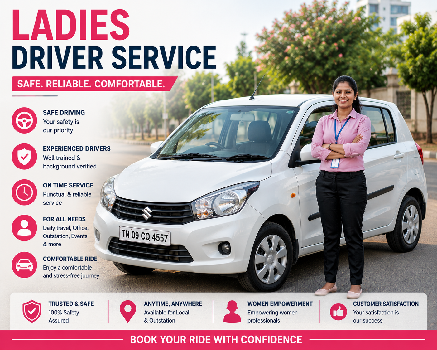 Ladies Driver( Only for ladies Customer)